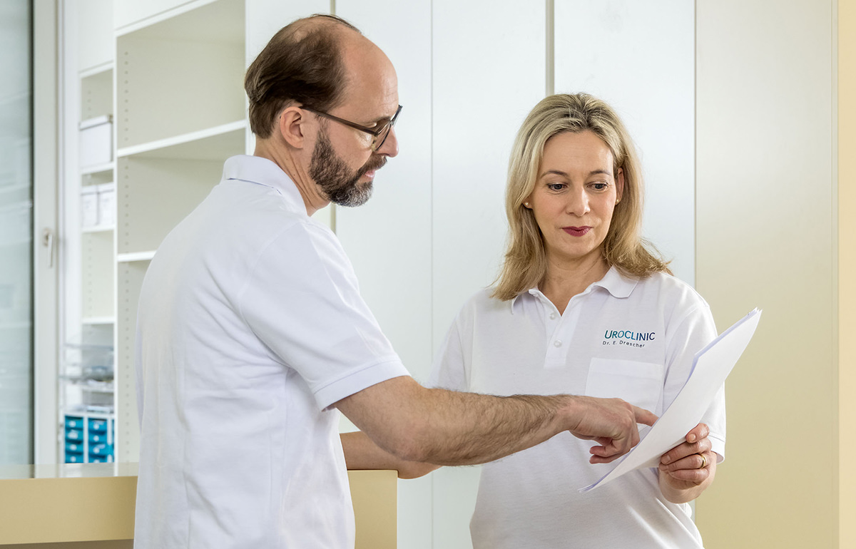 Ärztliches Beratungsgespräch in der Uroclinic
